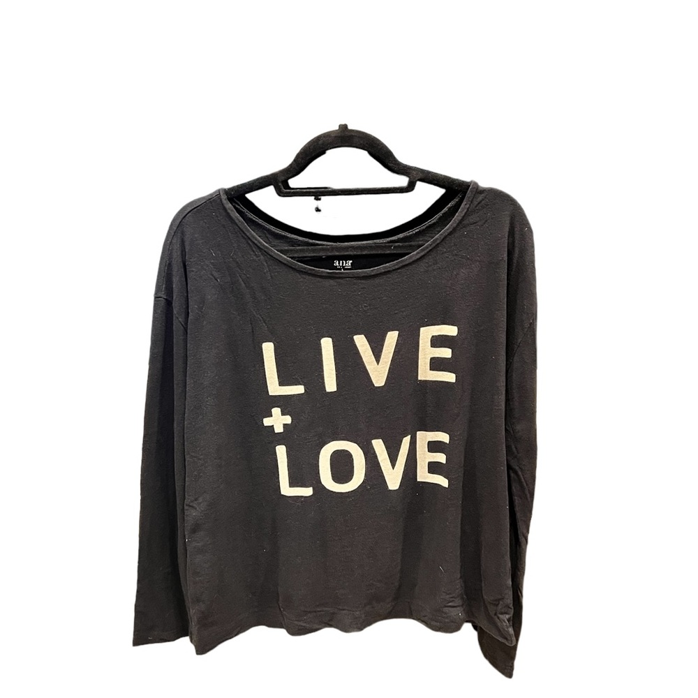 Womens ANA Live + Love long sleeve shirt. Size L